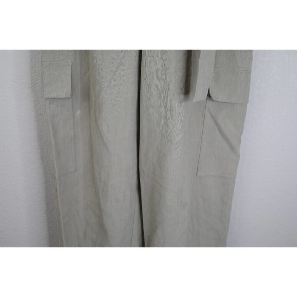Lafayette 148 Pants Women 8 Paper Bag High Waist Belted Cargo Khaki‎ Boho Preppy - Picture 3 of 14